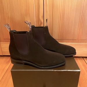 RM Williams Comfort Craftsman Chelsea boots, chocolate suede, NEW IN BOX 10US